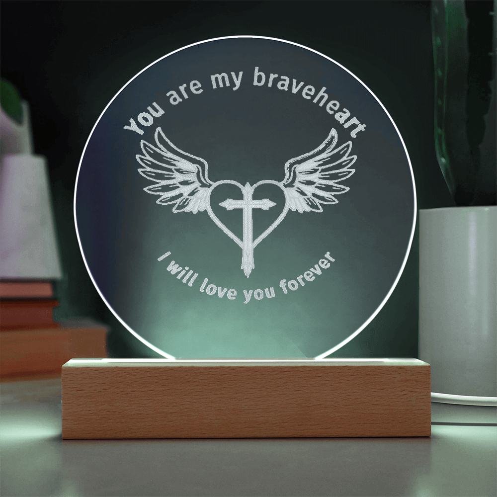 Braveheart Engraved Plaque Light