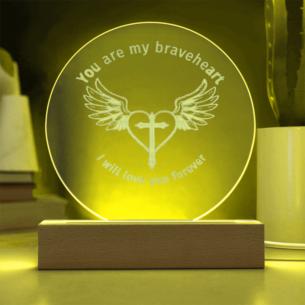 Braveheart Engraved Plaque Light
