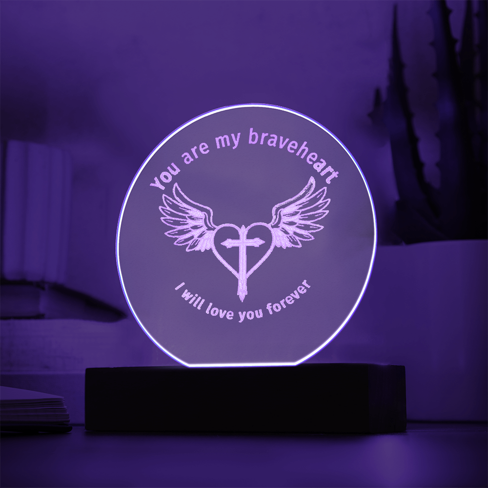 Braveheart Engraved Plaque Light
