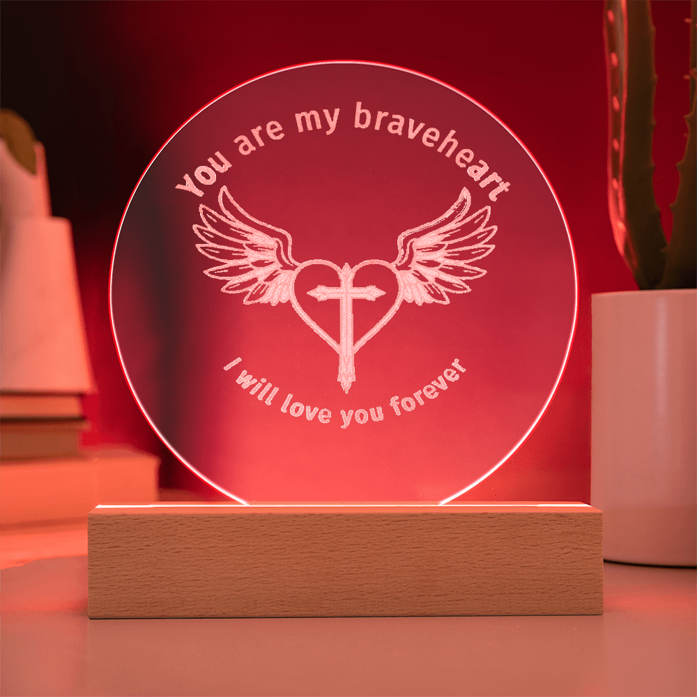 Braveheart Engraved Plaque Light