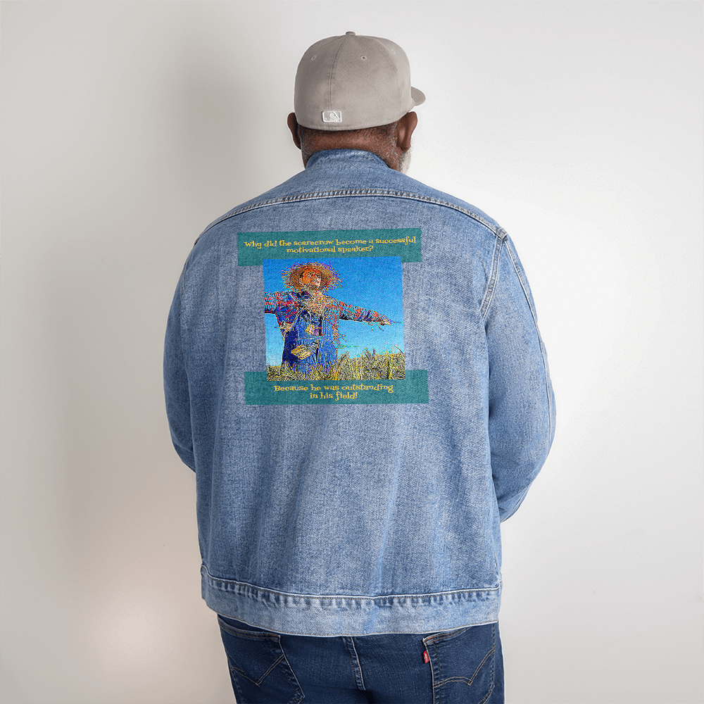 Men's Denim Jacket "Scarecrow" Just Outstanding