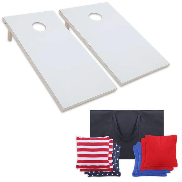 Games Solid Wood Cornhole Set with Carrying Case