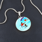 Basketball January Collage Necklace