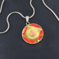 Certified Best Mom Award Red Necklace
