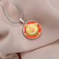 Certified Best Mom Award Red Necklace