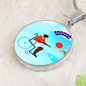 Basketball January Collage Necklace