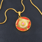 Certified Best Mom Award Red Necklace