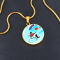 Basketball January Collage Necklace