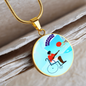 Basketball January Collage Necklace