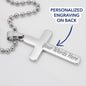 Cross Necklace 24 inch ball chain