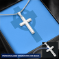 Cross Necklace 18 -22 inch snake chain