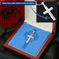 Cross Necklace 18 -22 inch snake chain