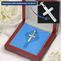 Cross Necklace 18 -22 inch snake chain