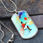 Basketball February Collage Necklace