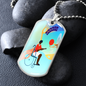 Basketball February Collage Necklace