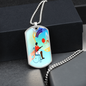 Basketball February Collage Necklace
