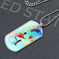 Basketball February Collage Necklace
