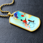 Basketball February Collage Necklace