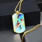 Basketball February Collage Necklace