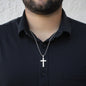Cross Necklace Sacred Geometry 22 inch ball chain