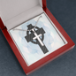 Cross Necklace Sacred Geometry 22 inch ball chain