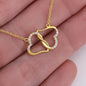 Gold Hearts Anniversary Necklace