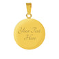 Angel White Round Pendant Bangle