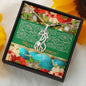 Christmas themed The Longest Distance Hug Necklace