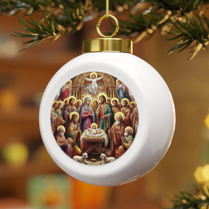 Christmas Ball Ornament Byzantine Birth