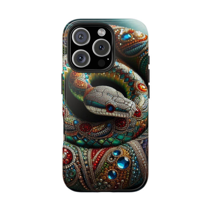 Serpent Jewel Tough Phone Case - Stylish Protective Cover