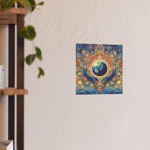 Gulf of Equity Earth-Inspired Satin and Archival Matte Poster - Vibrant Botanical Design for Home Decor