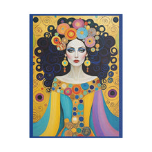 Load image into Gallery viewer, Canvas Print - Colorful Woman Portrait April