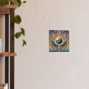 Gulf of Equity Earth-Inspired Satin and Archival Matte Poster - Vibrant Botanical Design for Home Decor