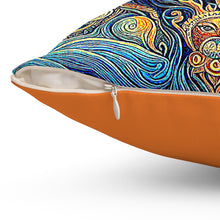 Load image into Gallery viewer, Mandala Earth Design Pillow - Bohemian Home Decor Cushion