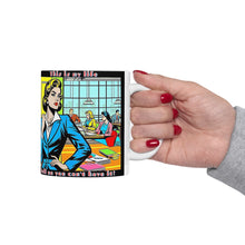 Load image into Gallery viewer, Women Work Hard Ceramic Mug - Bold 11oz &amp; 15oz Coffee Cups