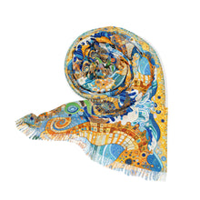 Load image into Gallery viewer, Colorful Seahorse Light Scarf - Ocean-Inspired Accessory for Summer
