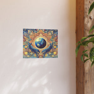 Gulf of Equity Earth-Inspired Satin and Archival Matte Poster - Vibrant Botanical Design for Home Decor