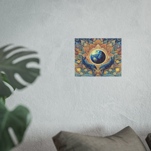 Gulf of Equity Earth-Inspired Satin and Archival Matte Poster - Vibrant Botanical Design for Home Decor