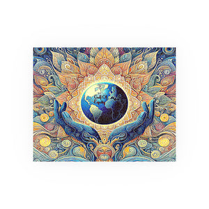 Gulf of Equity Earth-Inspired Satin and Archival Matte Poster - Vibrant Botanical Design for Home Decor