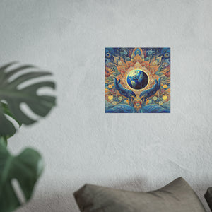 Gulf of Equity Earth-Inspired Satin and Archival Matte Poster - Vibrant Botanical Design for Home Decor