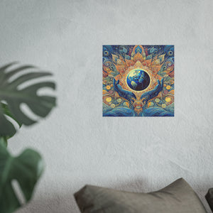 Gulf of Equity Earth-Inspired Satin and Archival Matte Poster - Vibrant Botanical Design for Home Decor