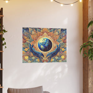 Gulf of Equity Earth-Inspired Satin and Archival Matte Poster - Vibrant Botanical Design for Home Decor