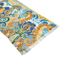 Load image into Gallery viewer, Colorful Seahorse Light Scarf - Ocean-Inspired Accessory for Summer