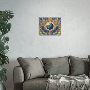 Gulf of Equity Earth-Inspired Satin and Archival Matte Poster - Vibrant Botanical Design for Home Decor