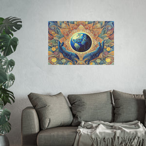 Gulf of Equity Earth-Inspired Satin and Archival Matte Poster - Vibrant Botanical Design for Home Decor