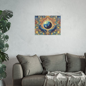 Gulf of Equity Earth-Inspired Satin and Archival Matte Poster - Vibrant Botanical Design for Home Decor