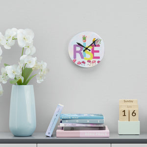 Acrylic Wall Clock Rise