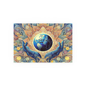 Gulf of Equity Earth-Inspired Satin and Archival Matte Poster - Vibrant Botanical Design for Home Decor