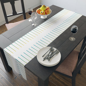 Modern Striped Cotton Table Runner for Stylish Dining Decor