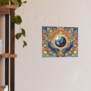 Gulf of Equity Earth-Inspired Satin and Archival Matte Poster - Vibrant Botanical Design for Home Decor